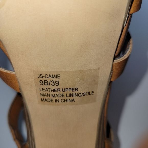 Jessica Simpson Sandals Camie Brown Size 9B - Picture 8 of 8